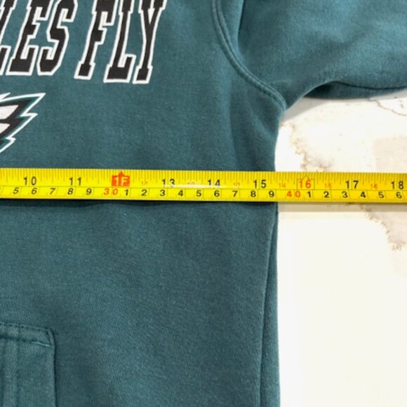 NFL Team Apparel Philadelphia "Fly Eagles Fly" Green Hoodie Sweatshirt Youth Med - Picture 5 of 9